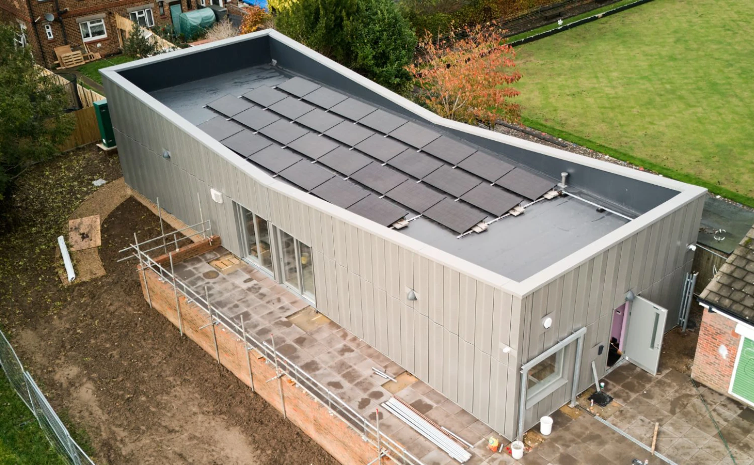 Aerial photo of Weller Community Centre