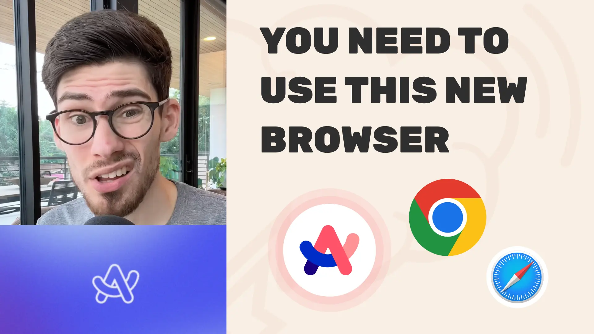 Video: Arc Browser vs Chrome vs Safari 💻 (1:00)