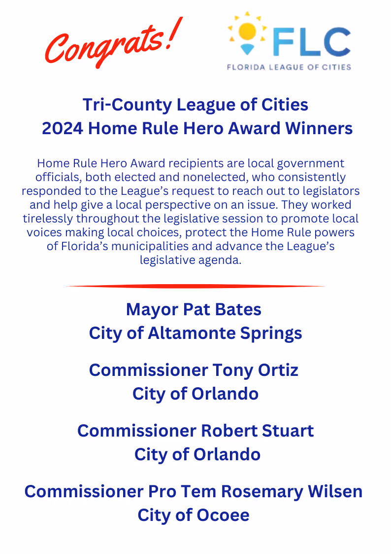 Congrats to the 2024 Home Rule Heroes Winners!