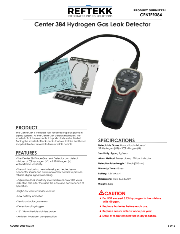 Hydrogen Leak Detector