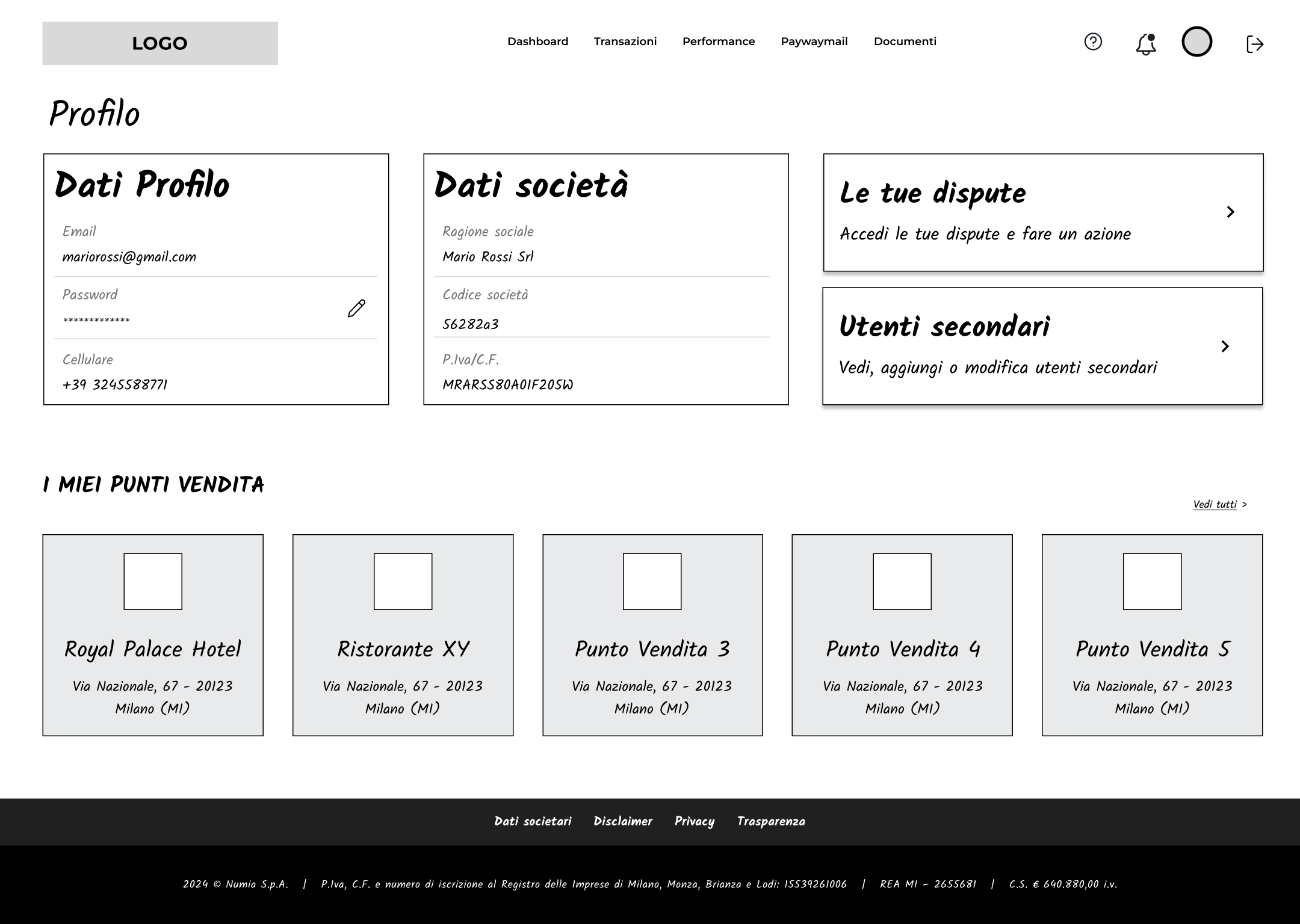 UX design - screen sample