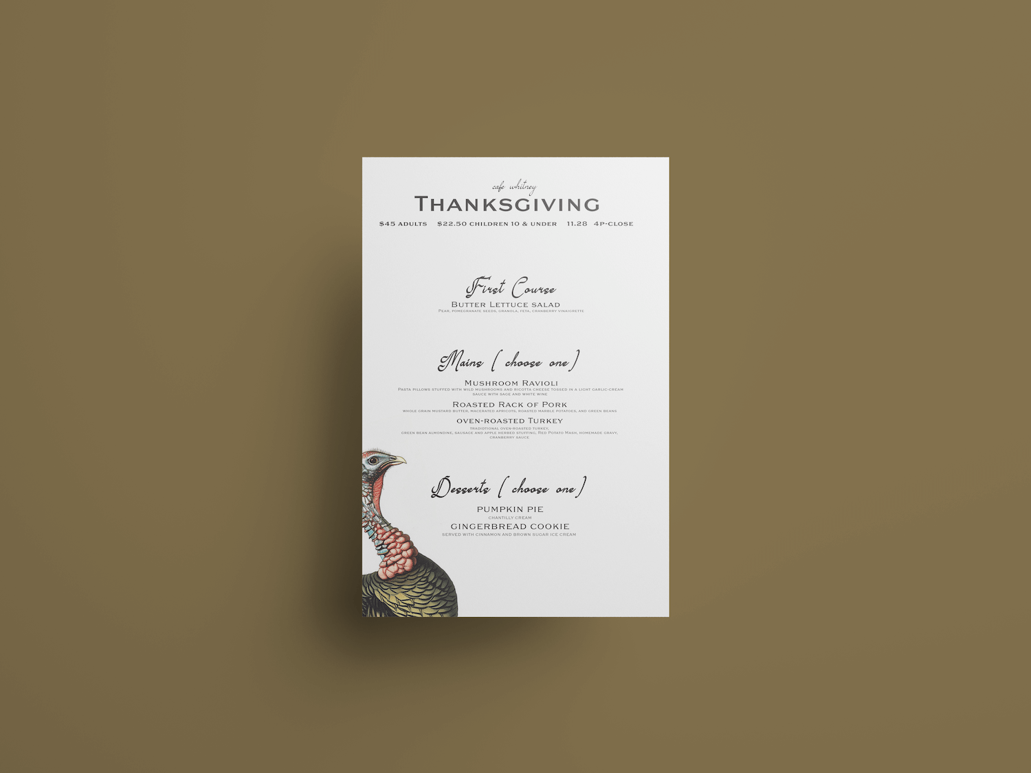 A Modern Thanksgiving at Café Whitney