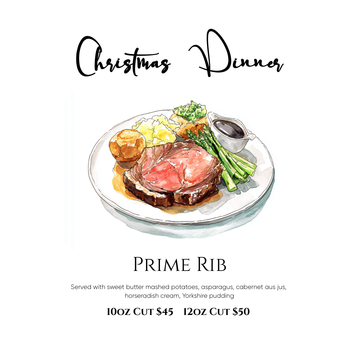 Celebrate Christmas Dinner at Café Whitney