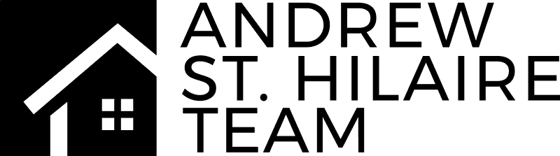 Andrew St. Hilaire Team text and logo of house