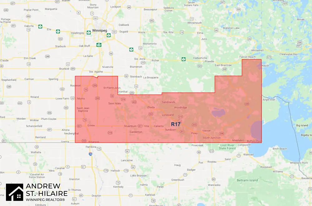 MLS® Map Winnipeg for R17 Area