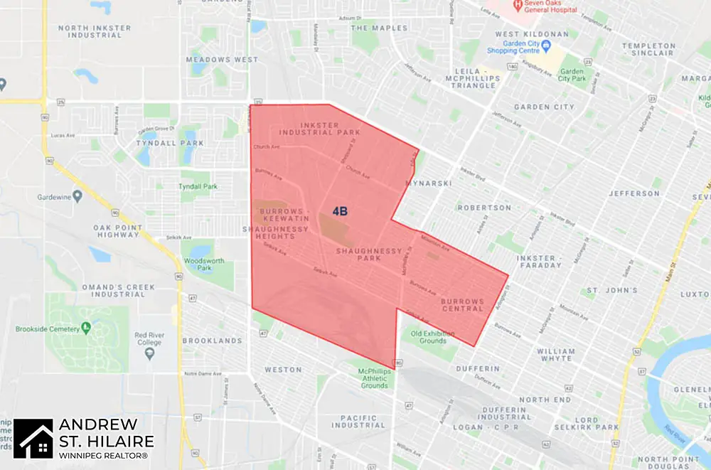 MLS® Map Winnipeg for 4B Area