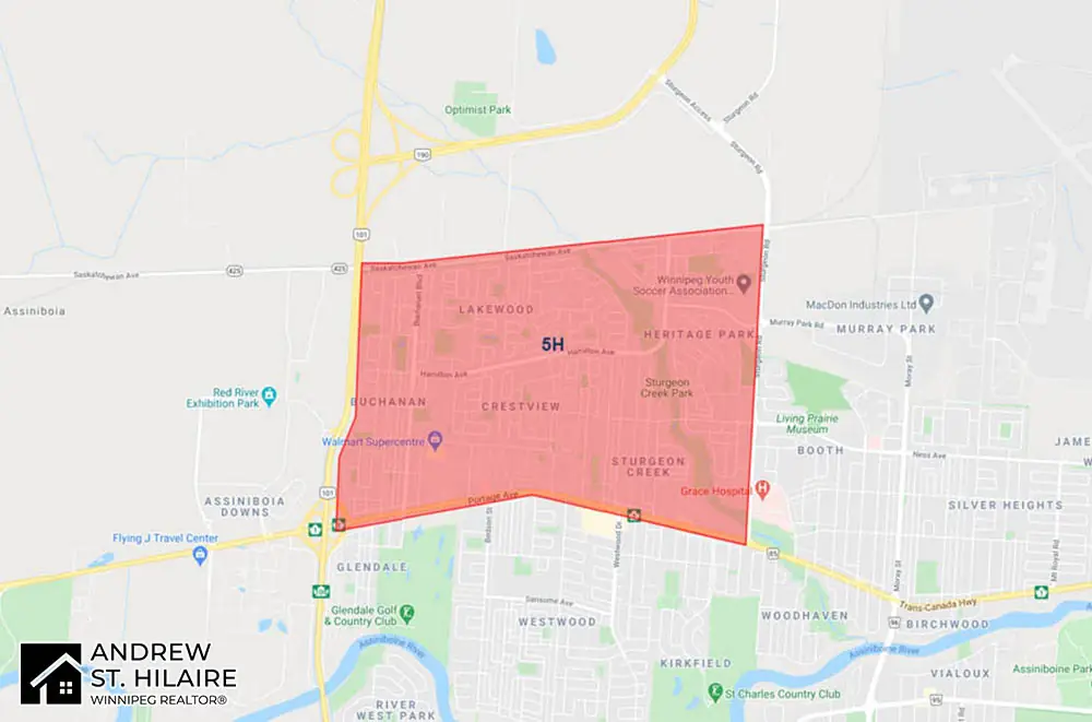 MLS® Map Winnipeg for 5H Area