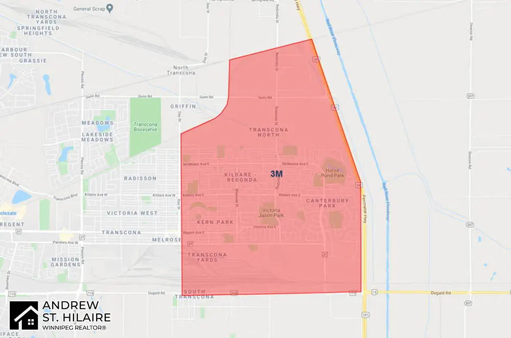MLS® Map Winnipeg for 3M Area