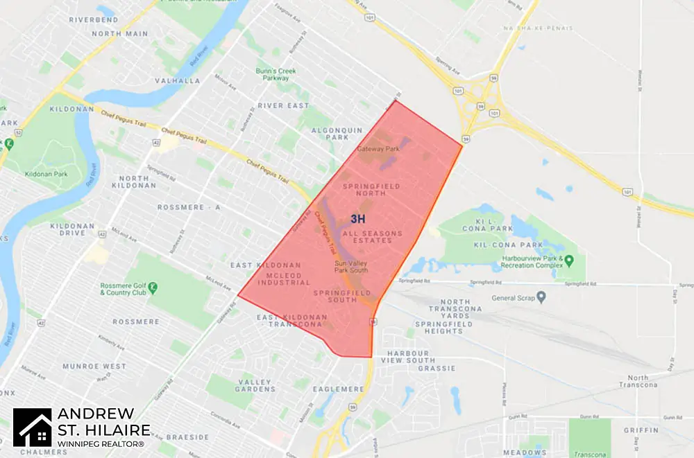 MLS® Map Winnipeg for 3H Area