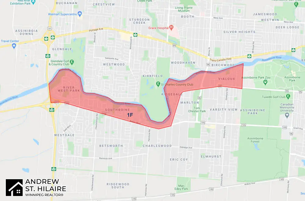 MLS® Map Winnipeg for 1F Area