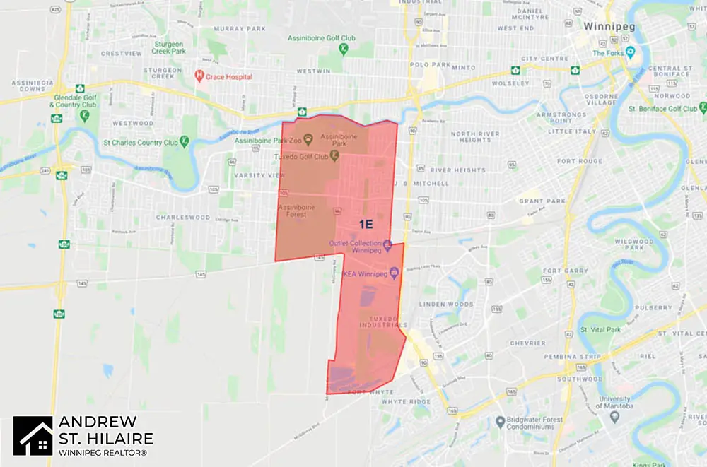 MLS® Map Winnipeg for 1E Area