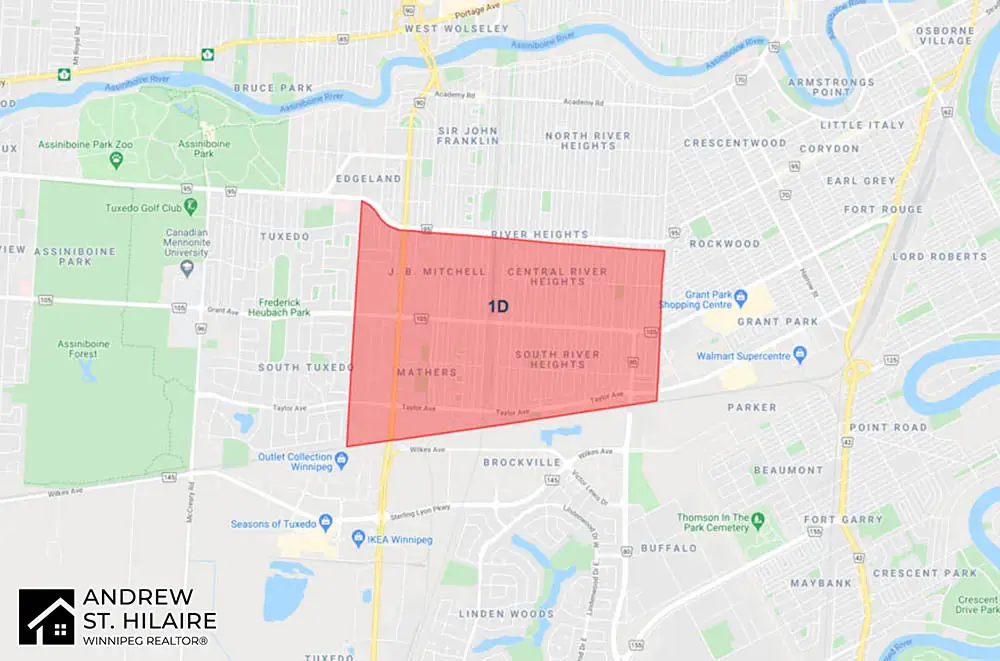 MLS® Map Winnipeg for 1D Area
