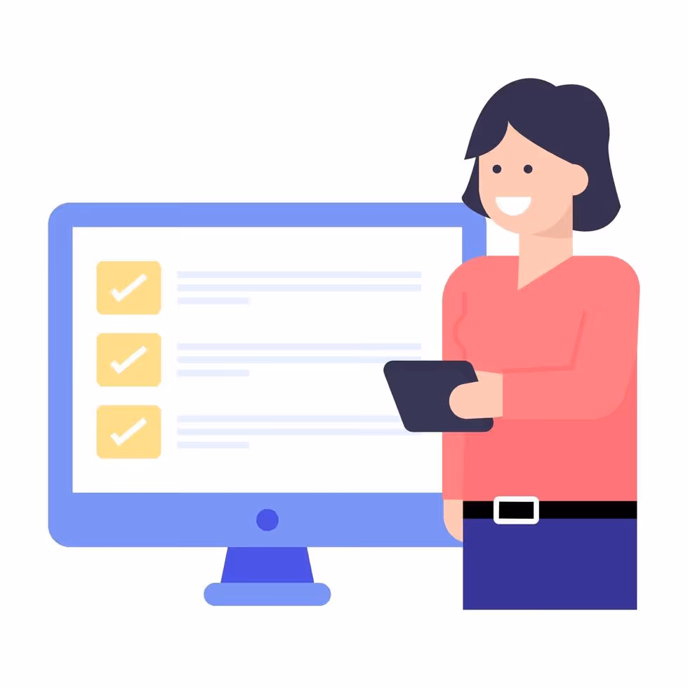 Survey vector image
