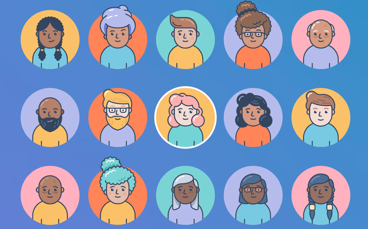 Buyer personas vector image
