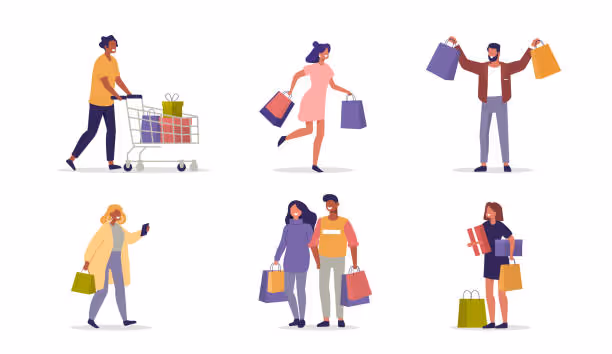 Shopping vector image