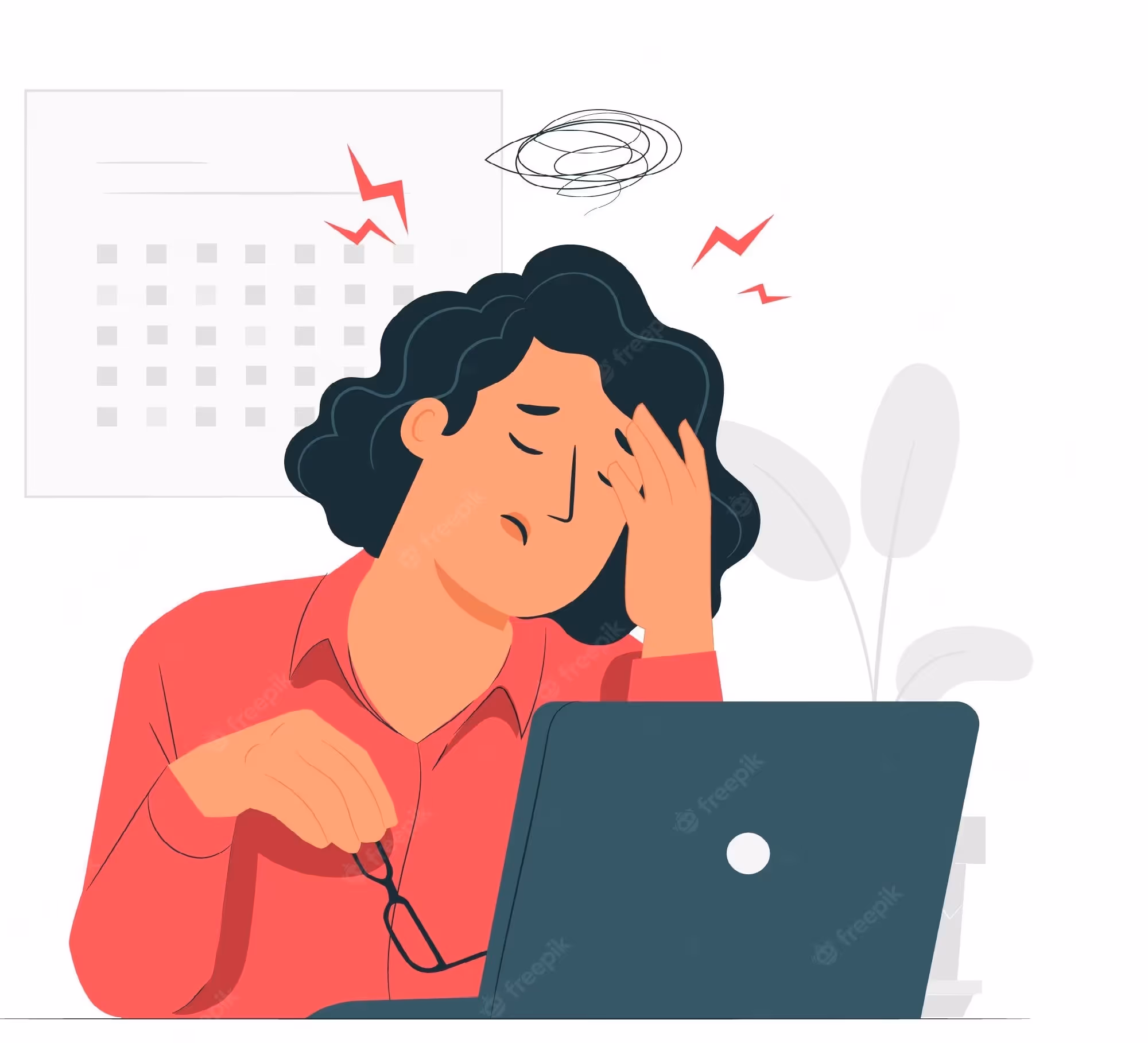 A woman feeling stressed with Google ads optimization