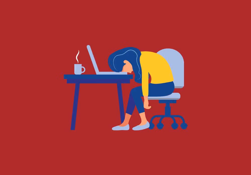 Woman with writer's block vector image