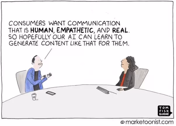 AI cartoon commentary