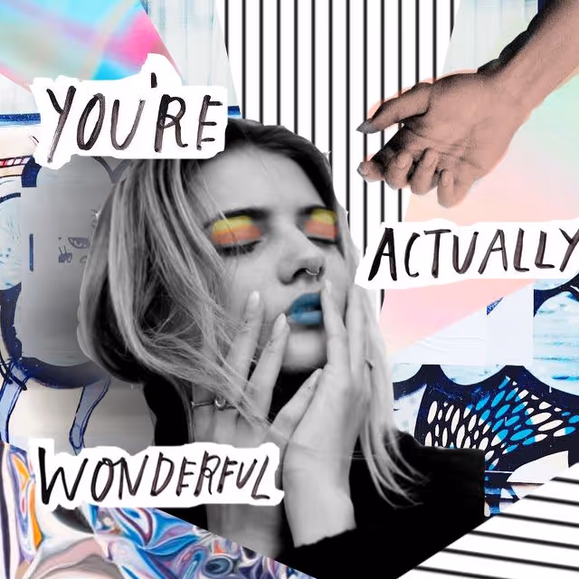 You're actually wonderful xx | Collage design, Graphic design, Fashion collage