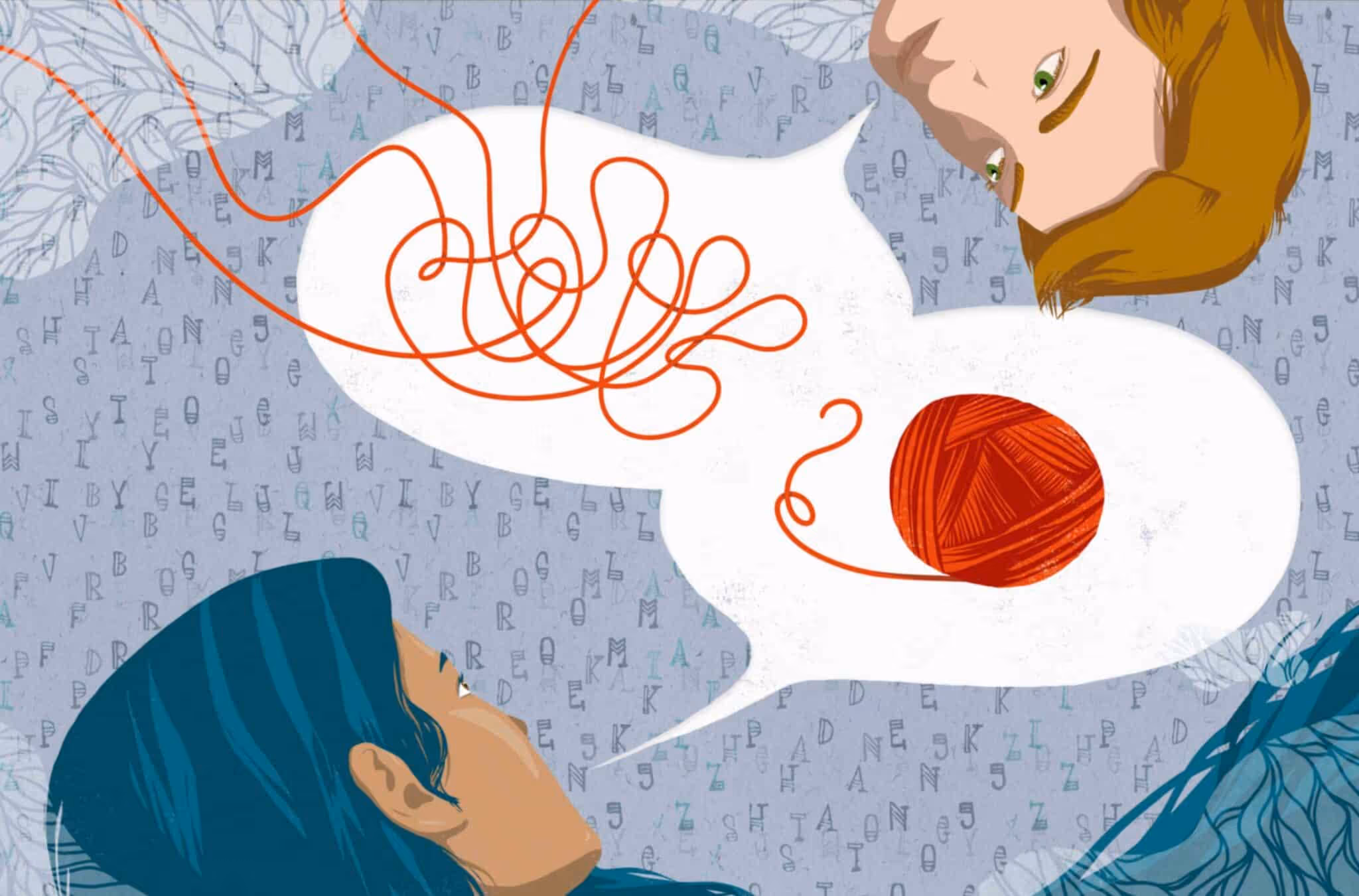 A man and woman with inconsistent communication