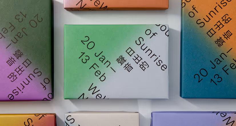 Packaging showing color transition