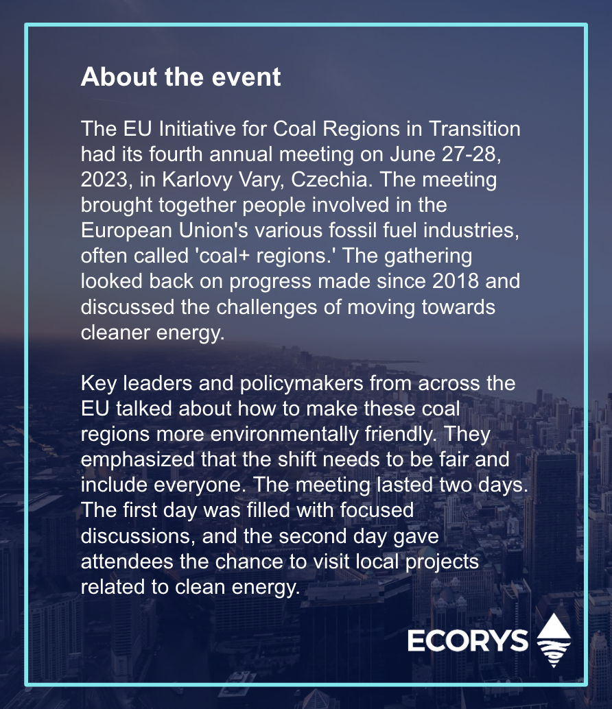 Annual Political Dialogue on Initiative for Coal Regions in Transition — event image