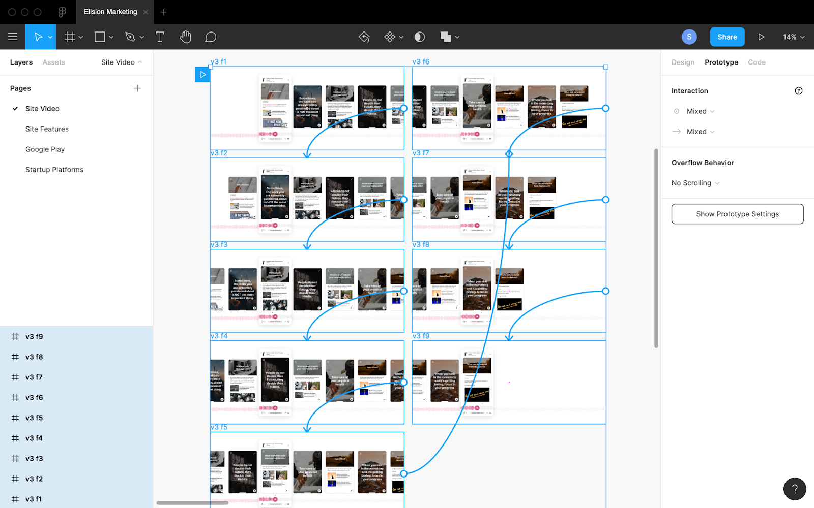 Figma prototype example