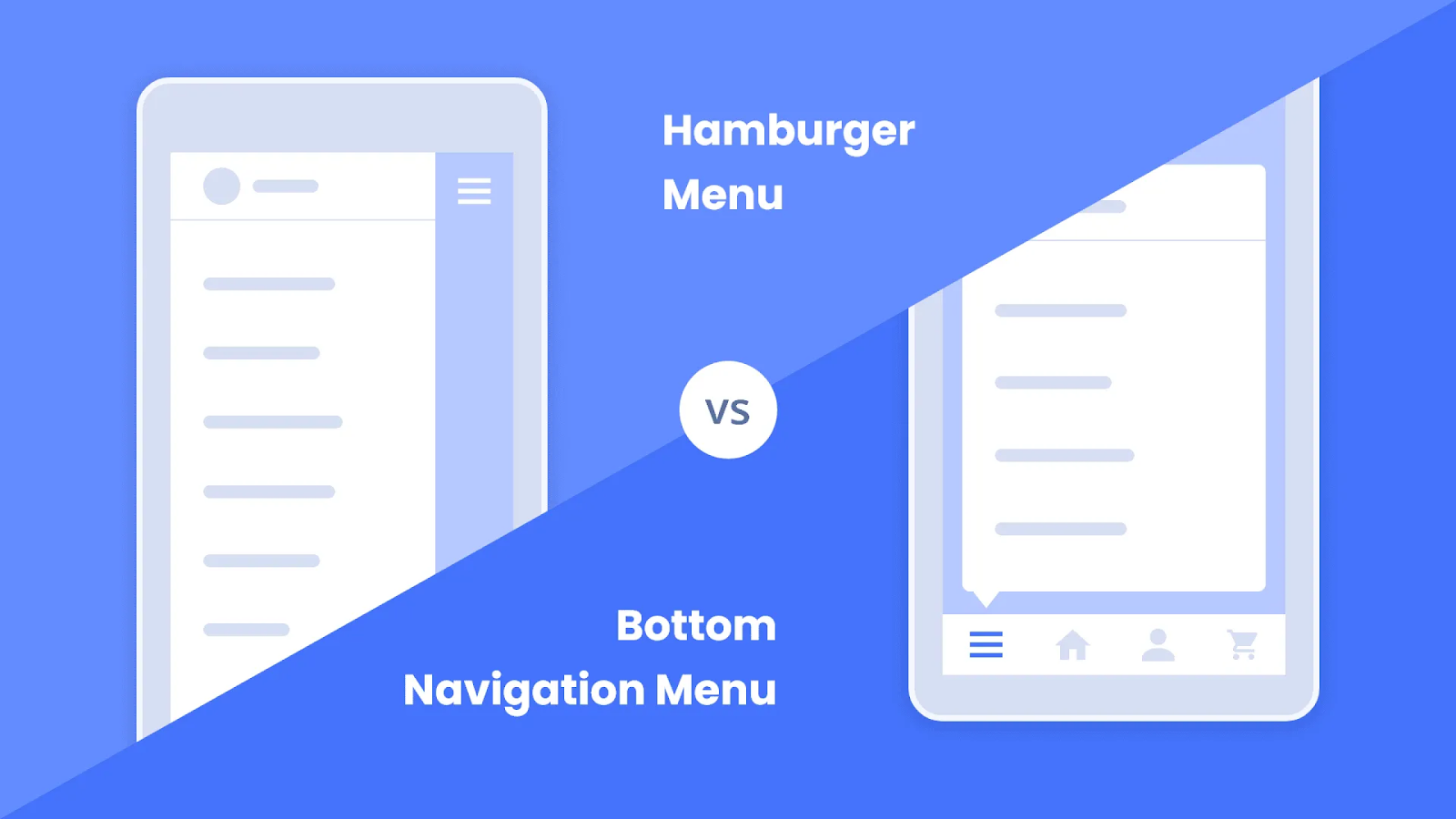 the use of hamburger menu in design