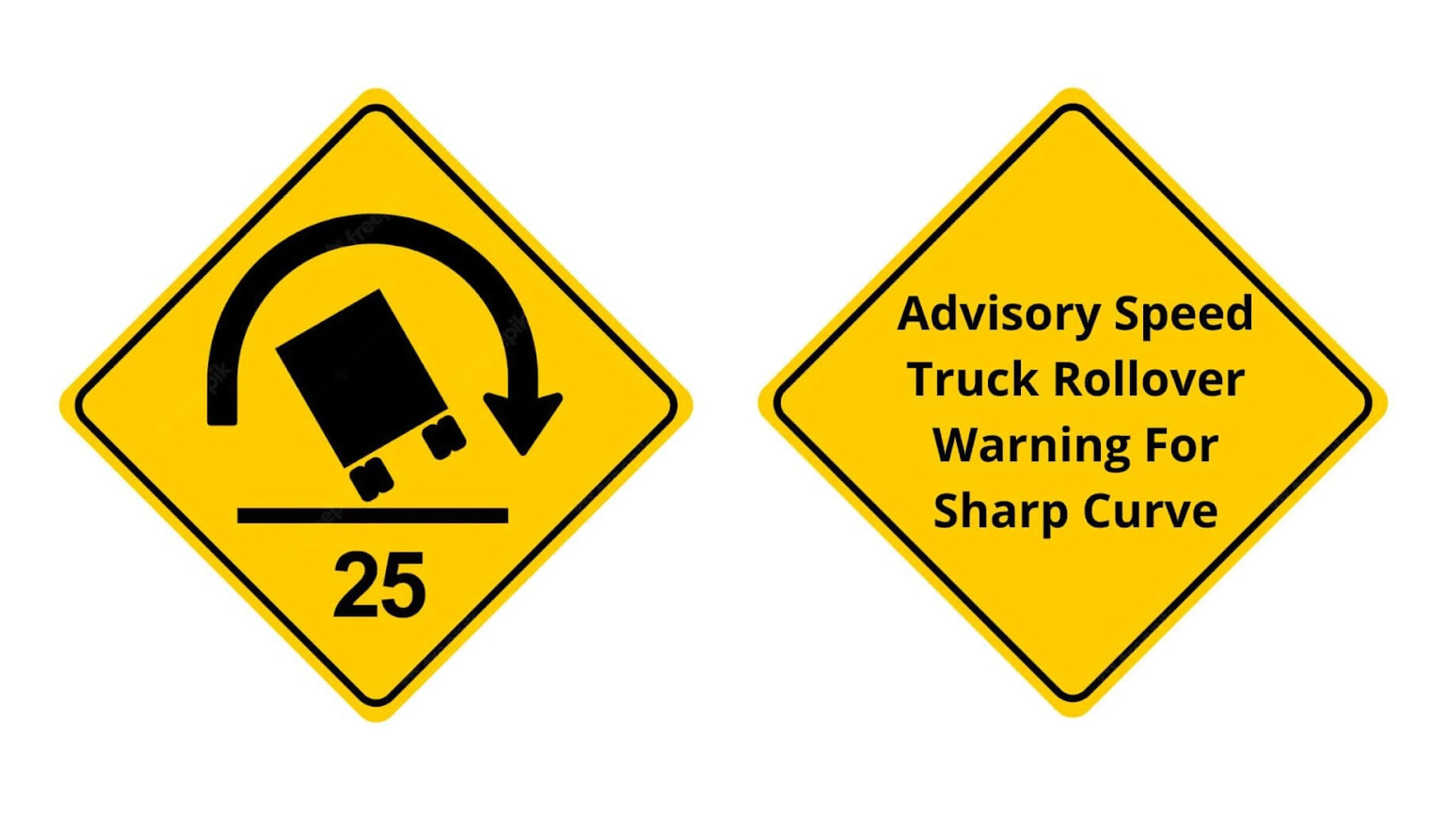An image displaying two road signs