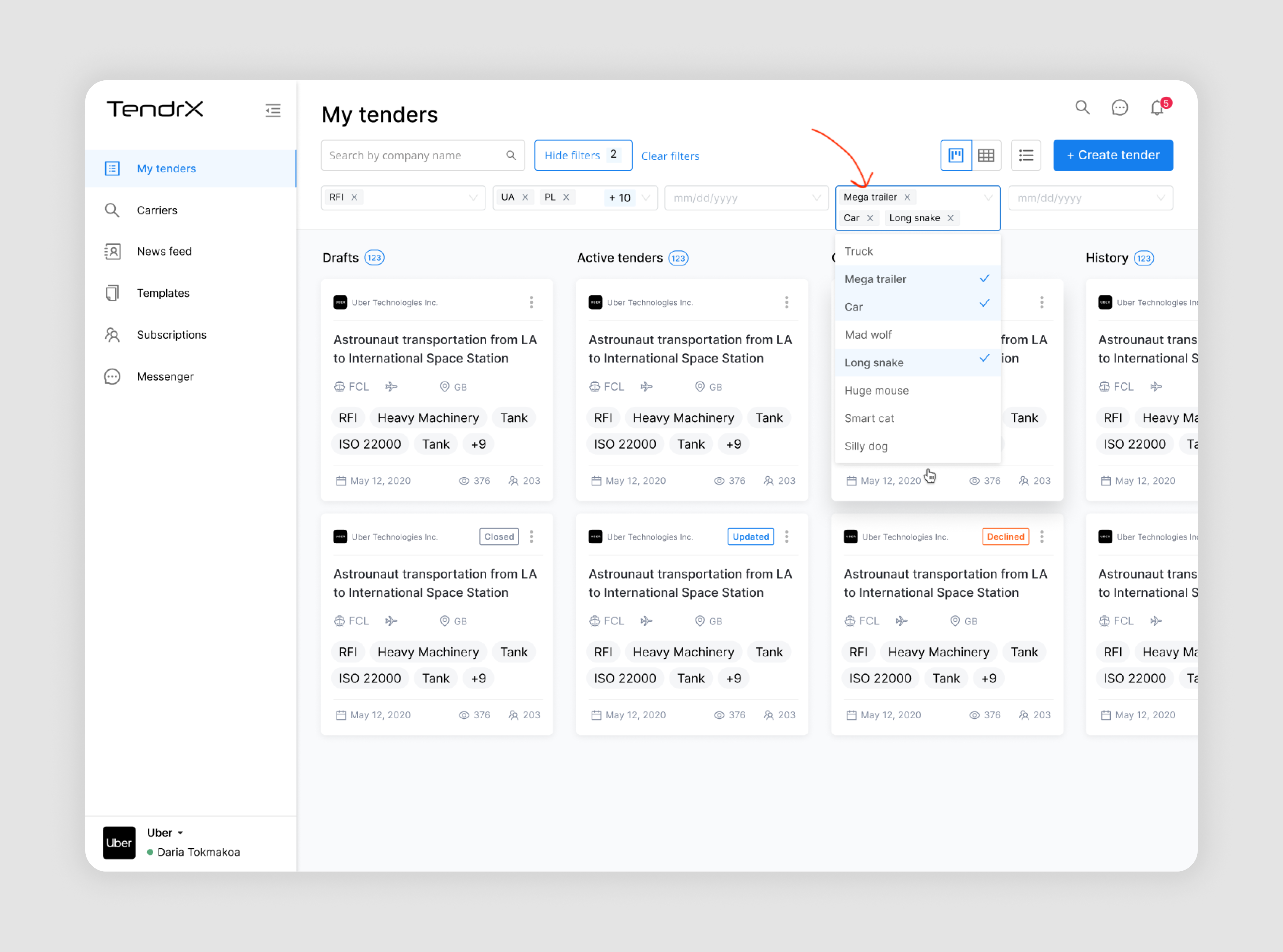 chips UX for active filter design