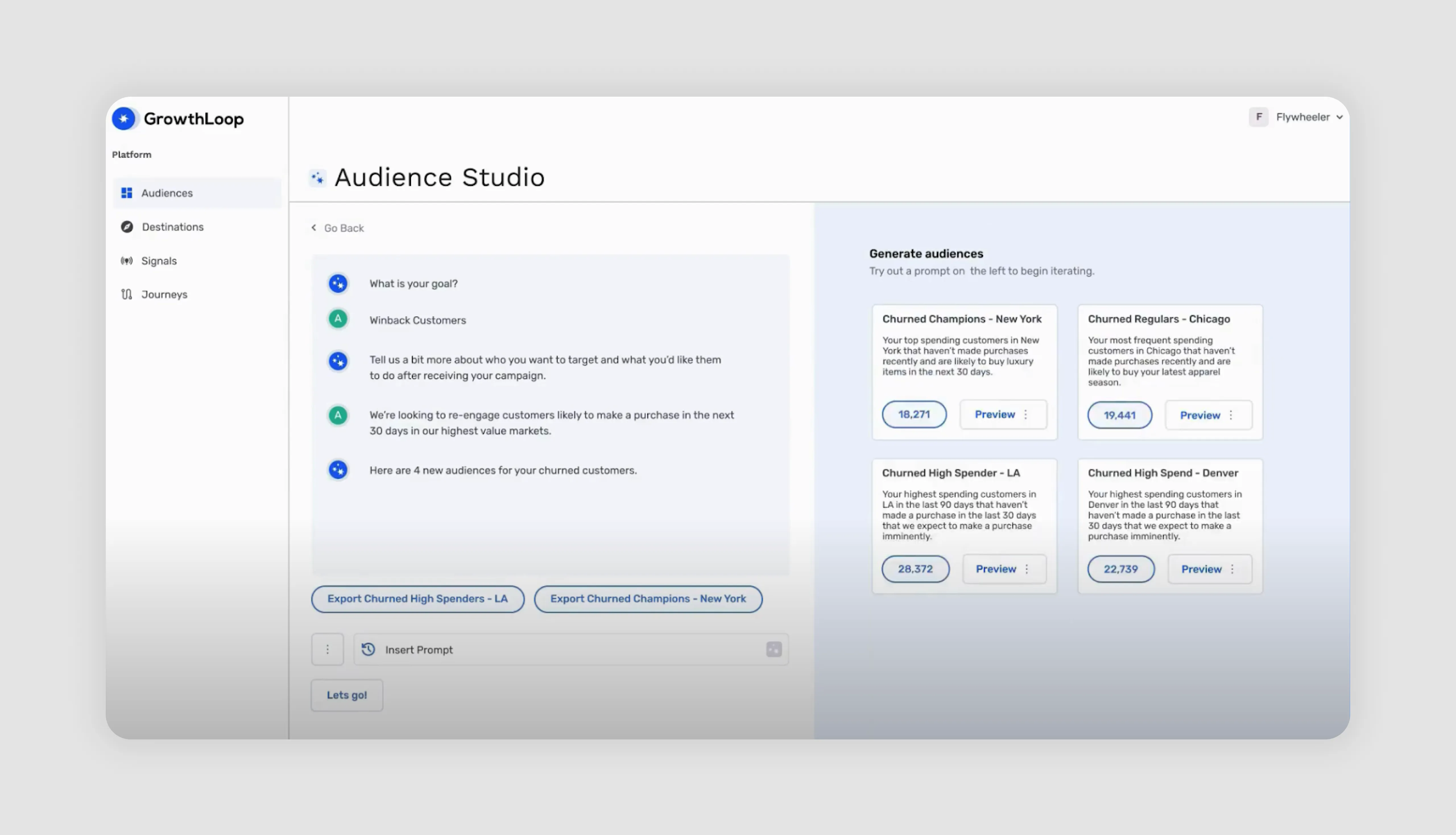 AI filter design example by GrowthLoop
