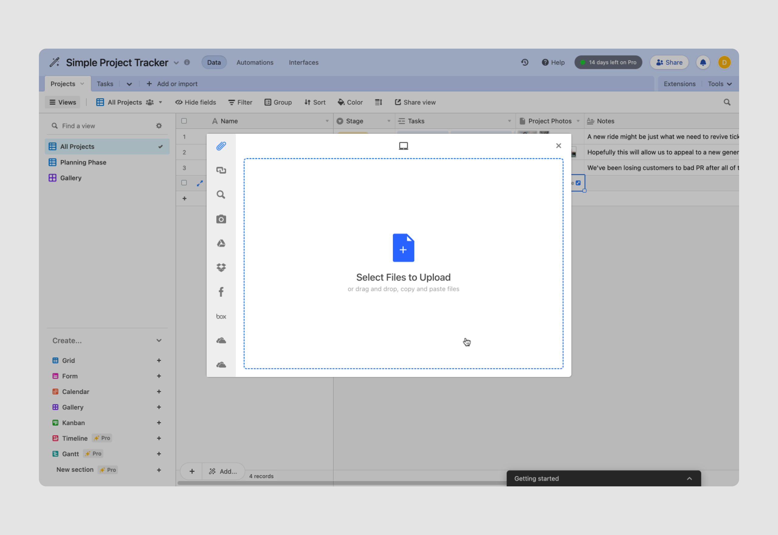 file input field design example