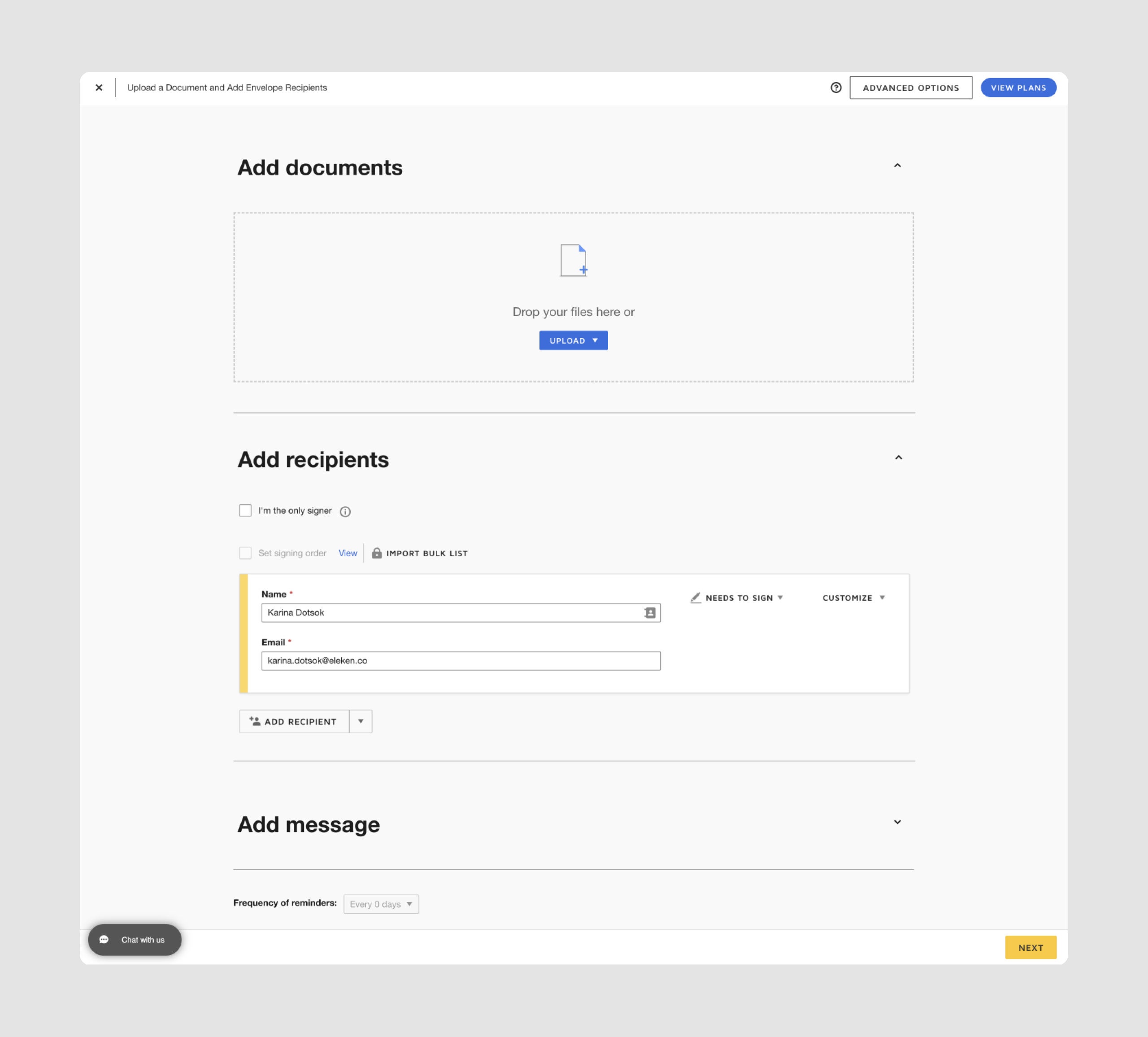 file input field design example