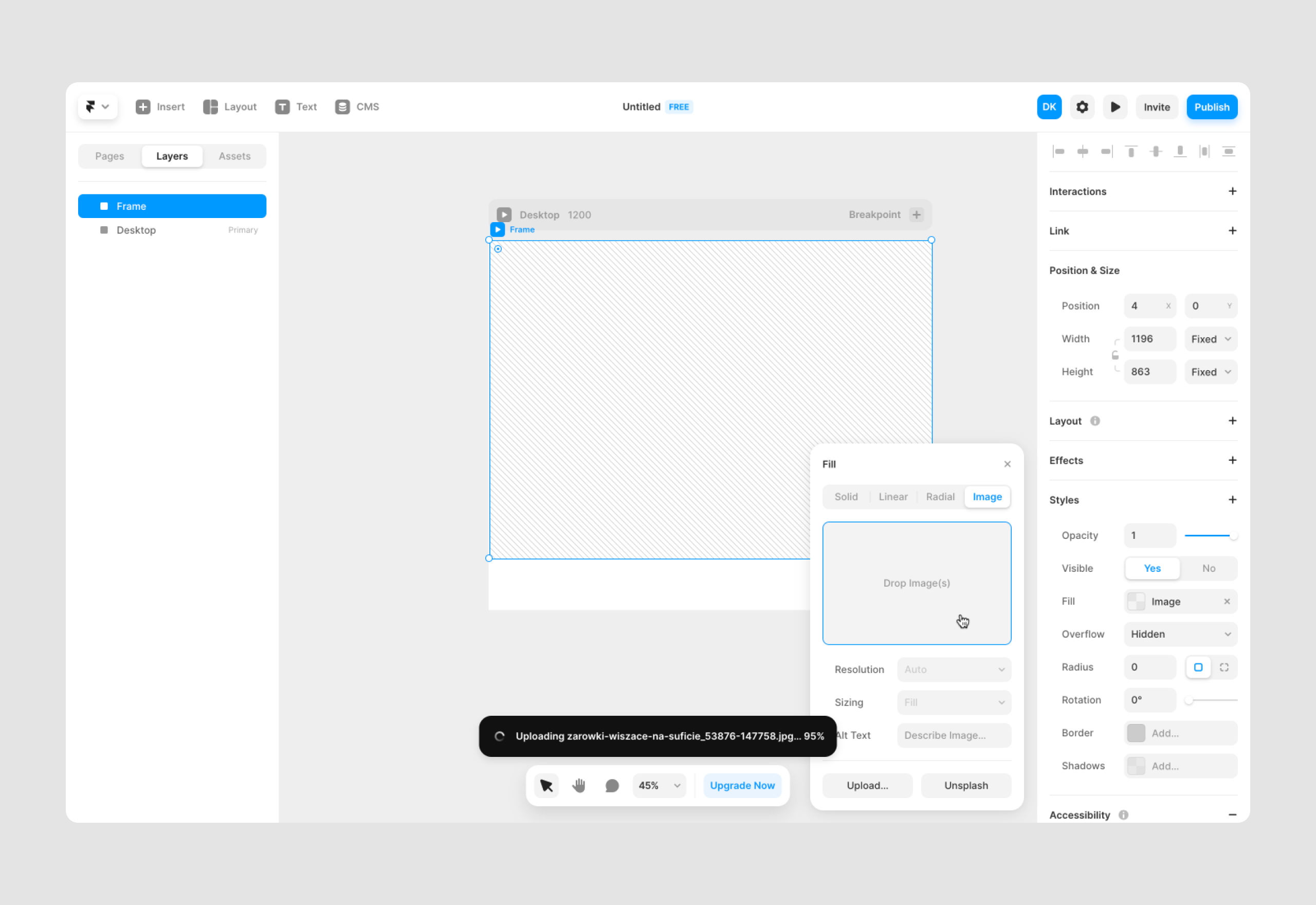 file input field design example