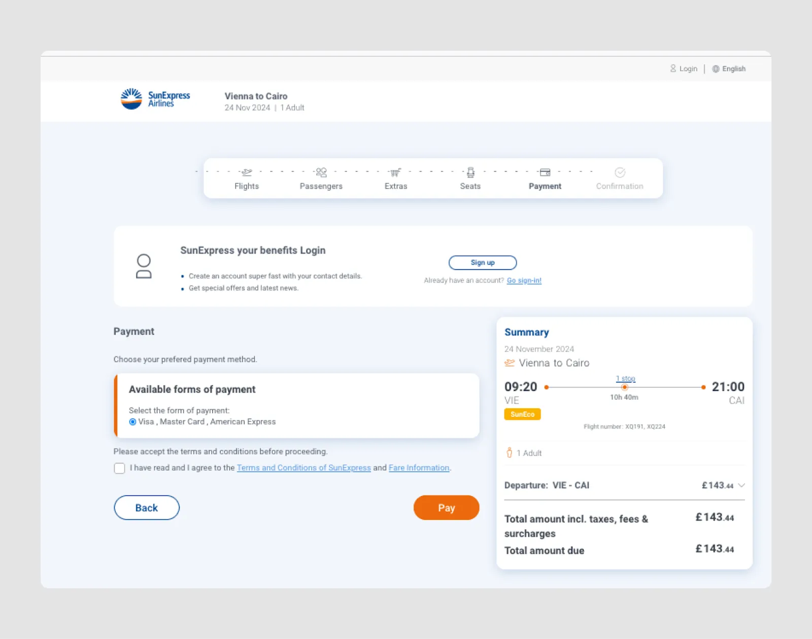 flight form design example