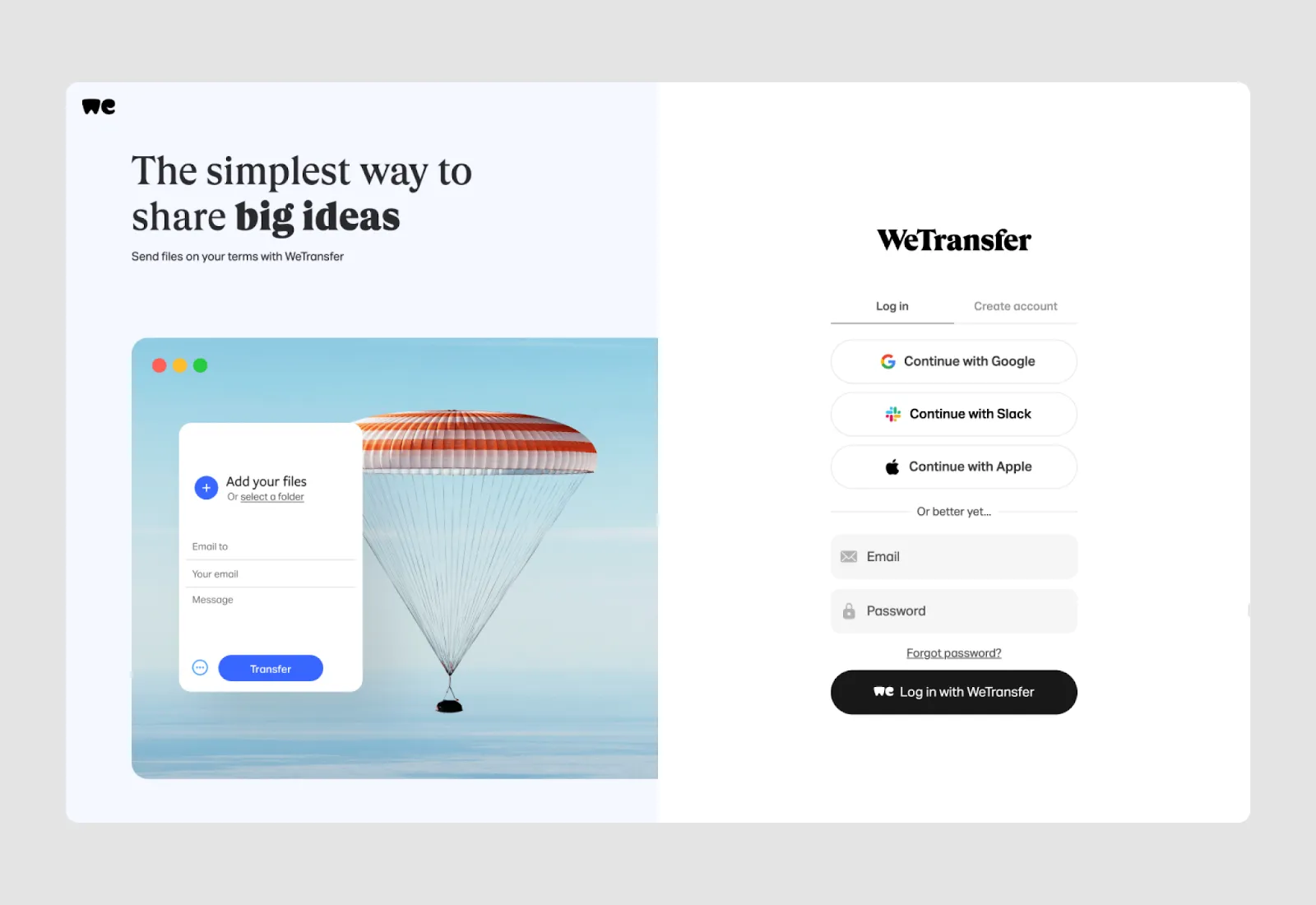 login form design example