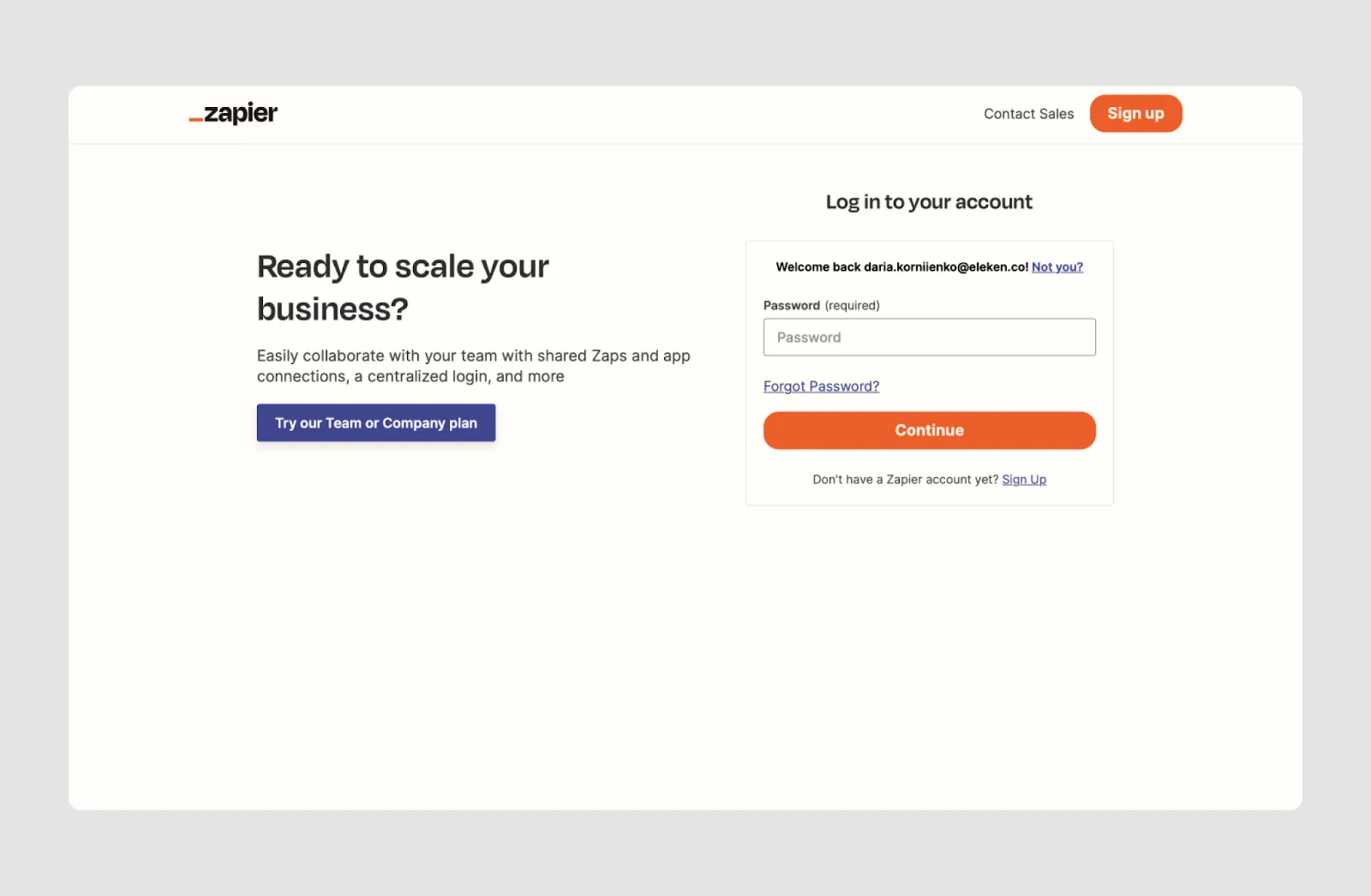 login form design example