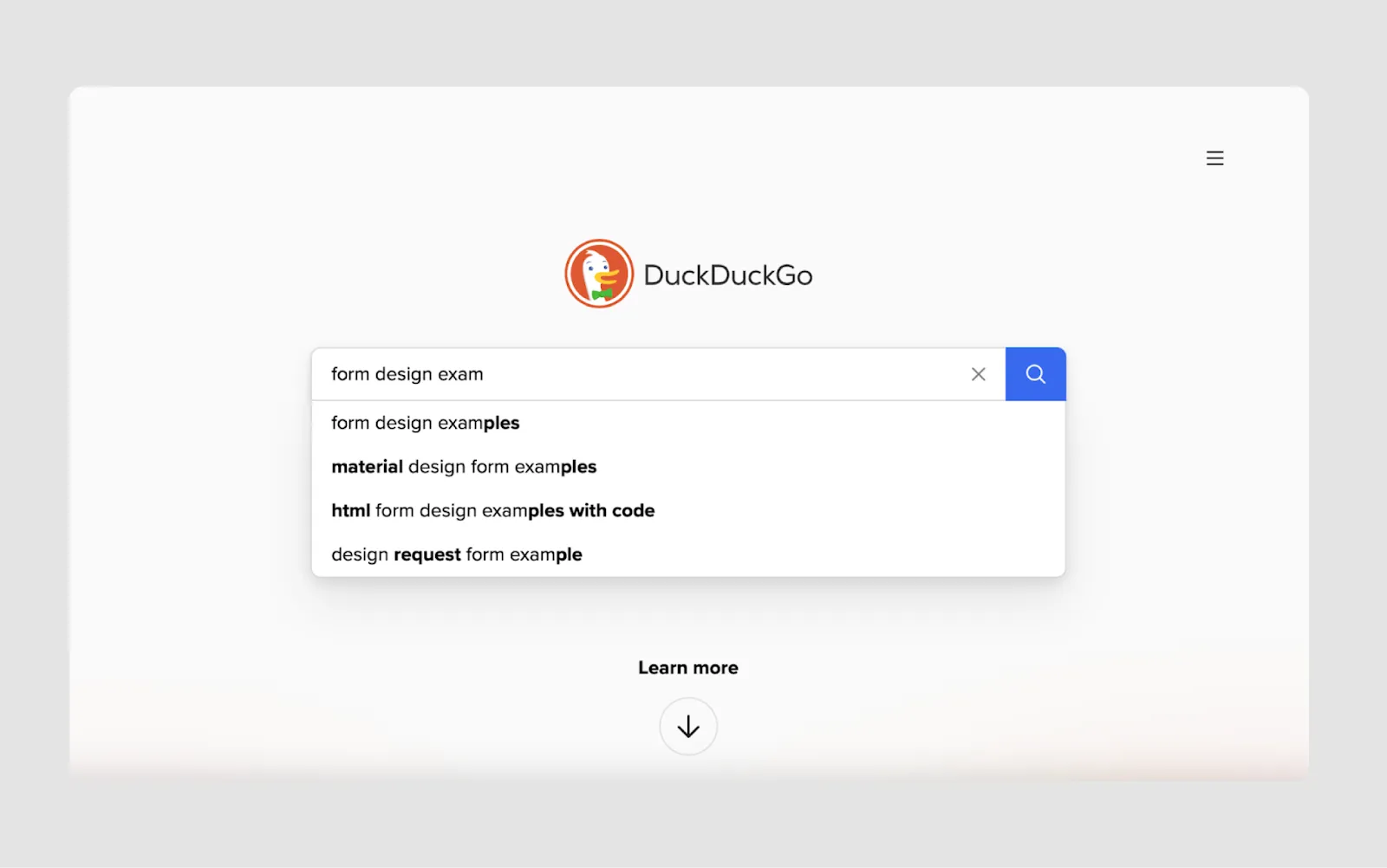 search form design