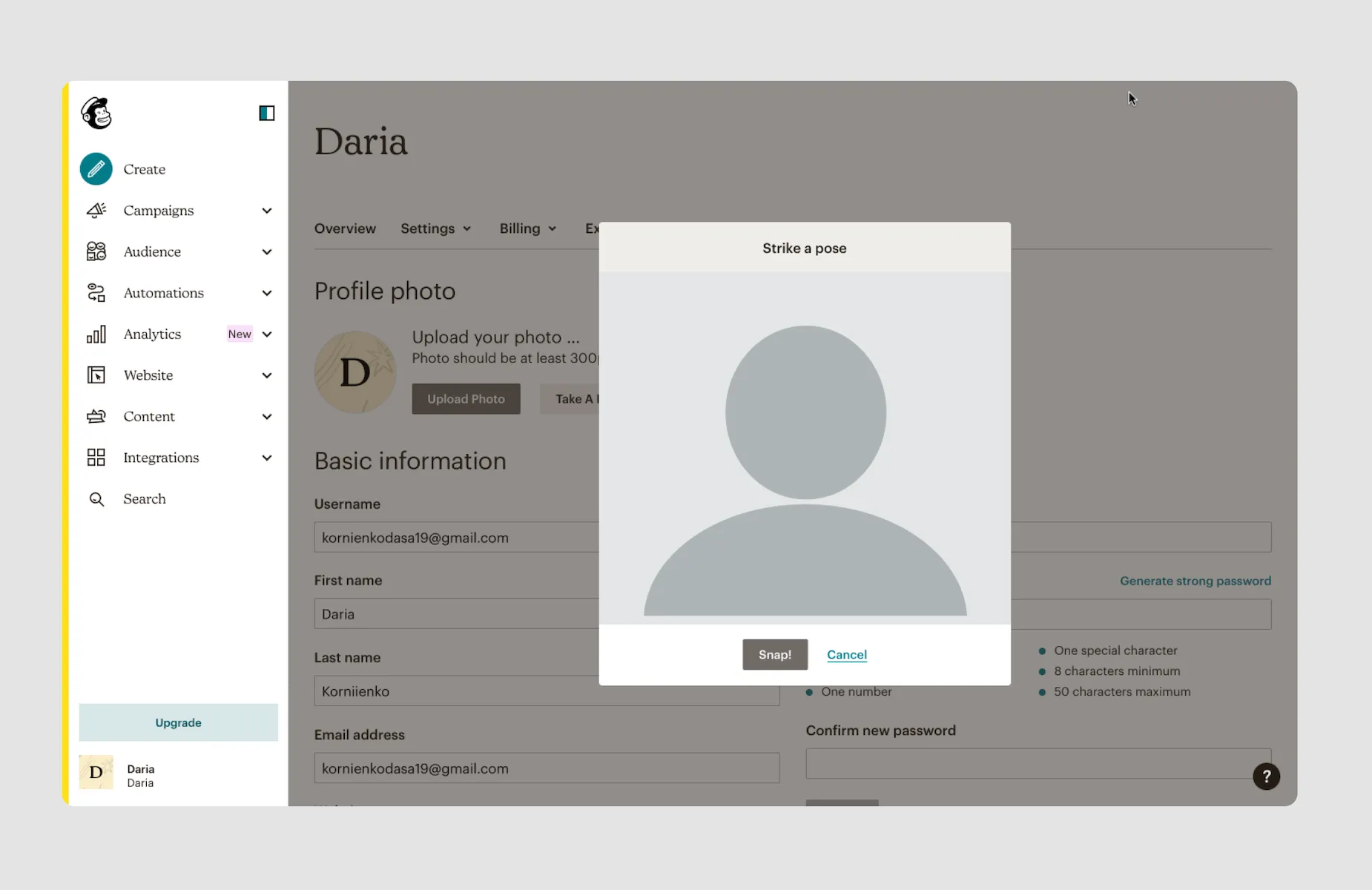 upload form design