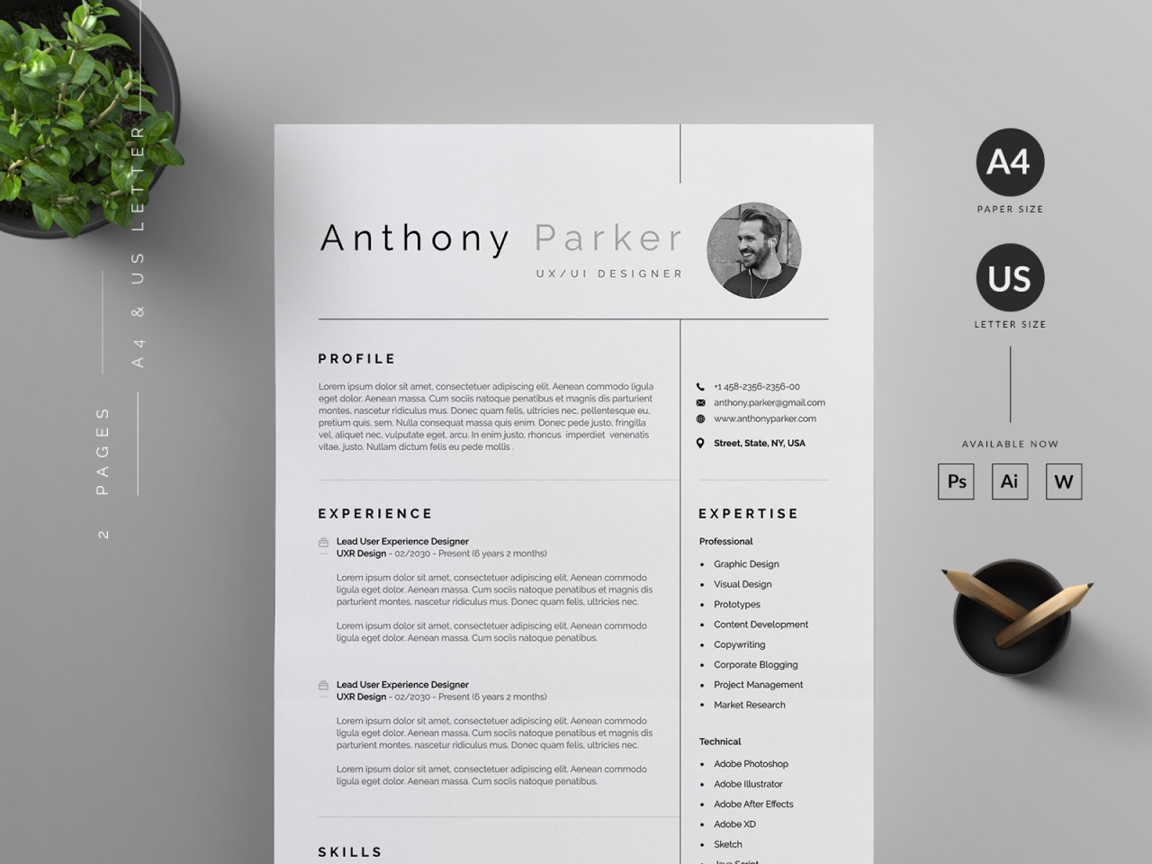 a great example of UX designer resume