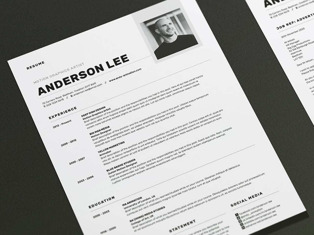 web designer resume example