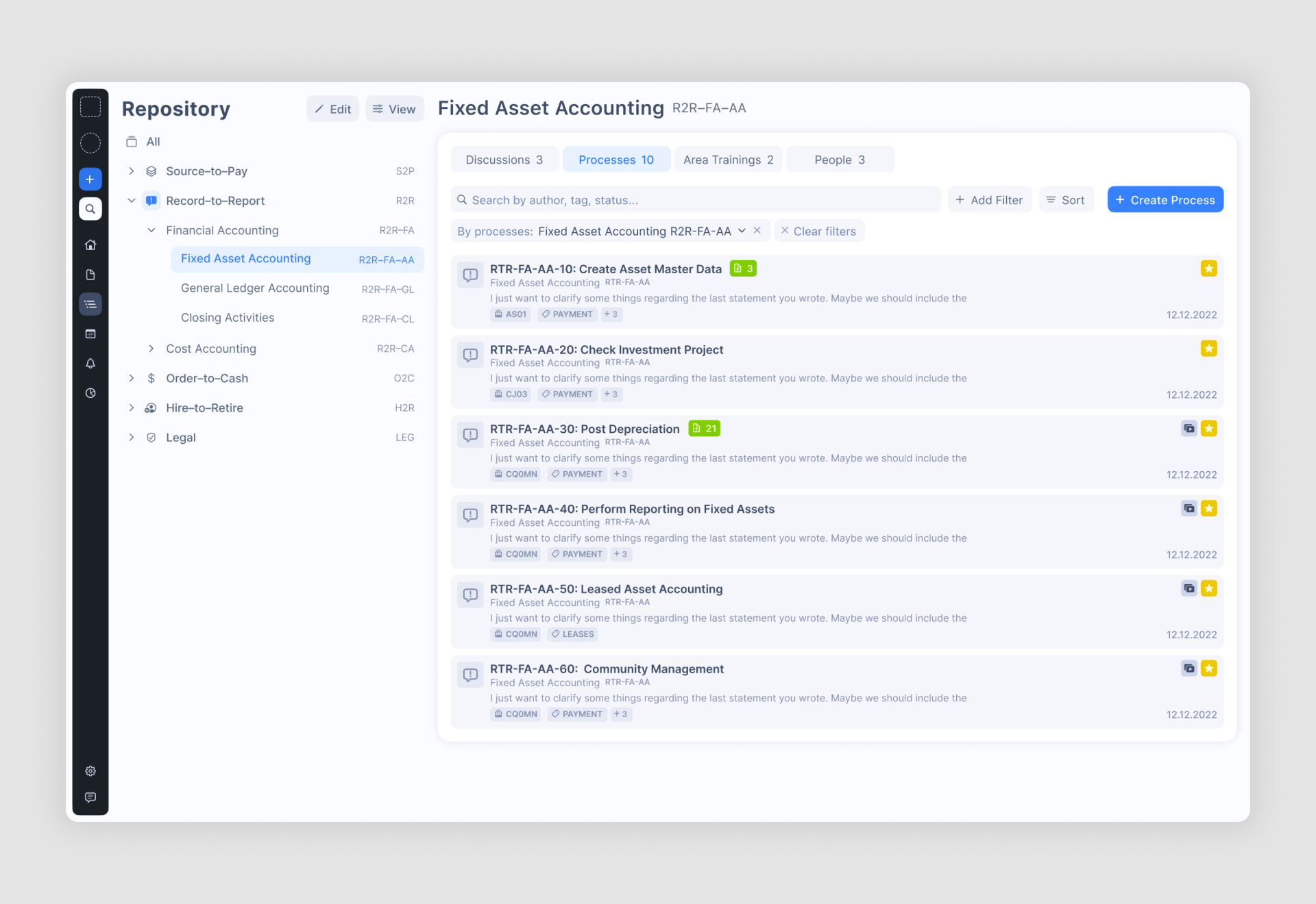 Process Enablement Platform design by Eleken