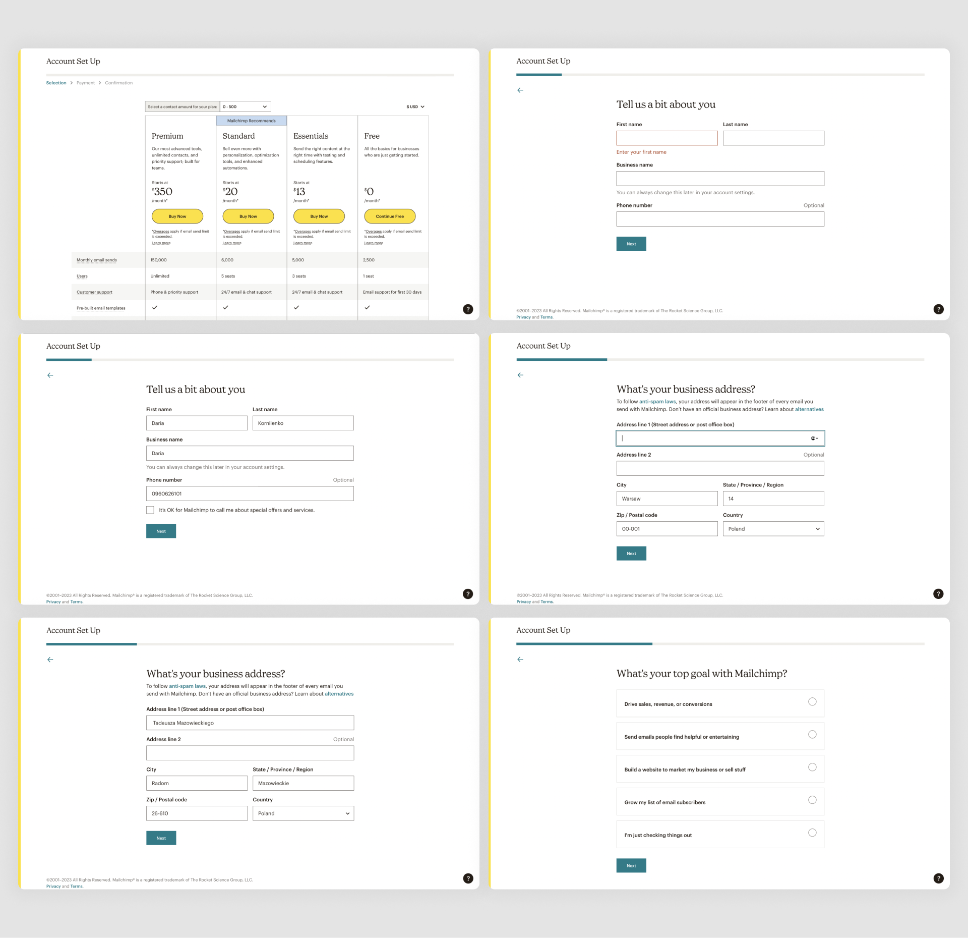 Mailchimp's easy design streamlines setup