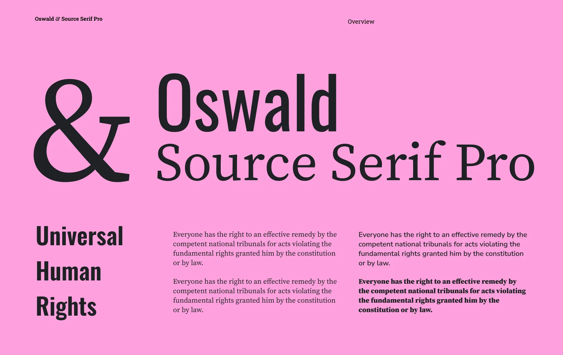 How to choose font combinations: focus on complementary