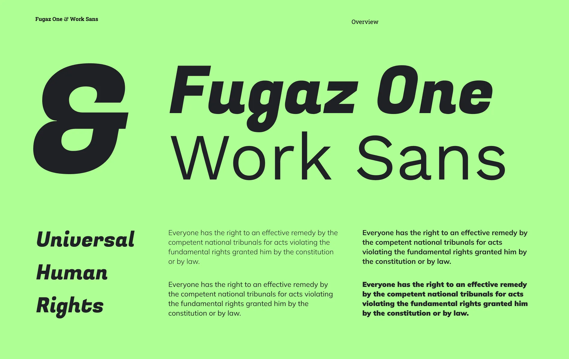 How to choose font combinations: create contrast