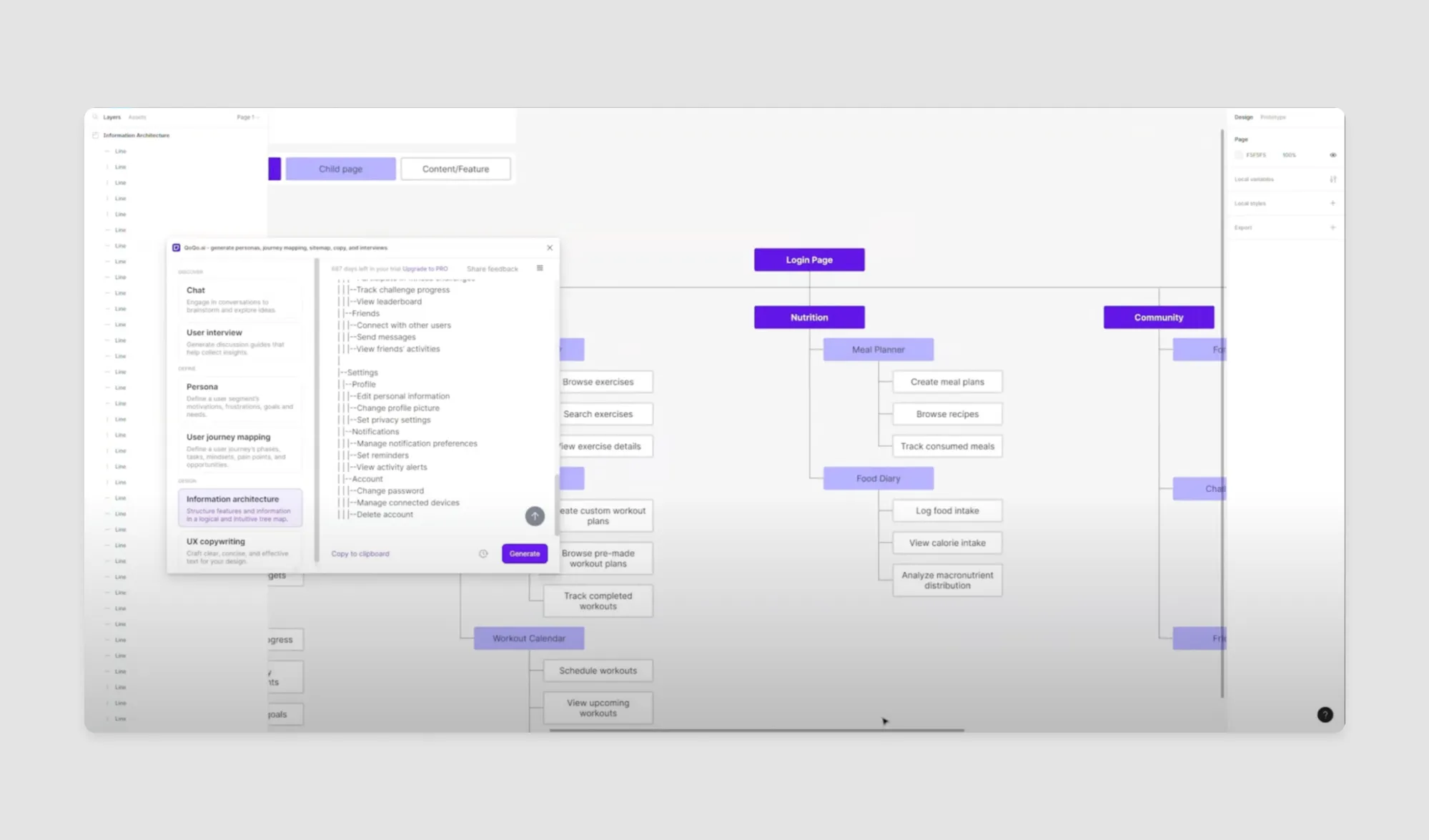 visualizing user flows with AI tools