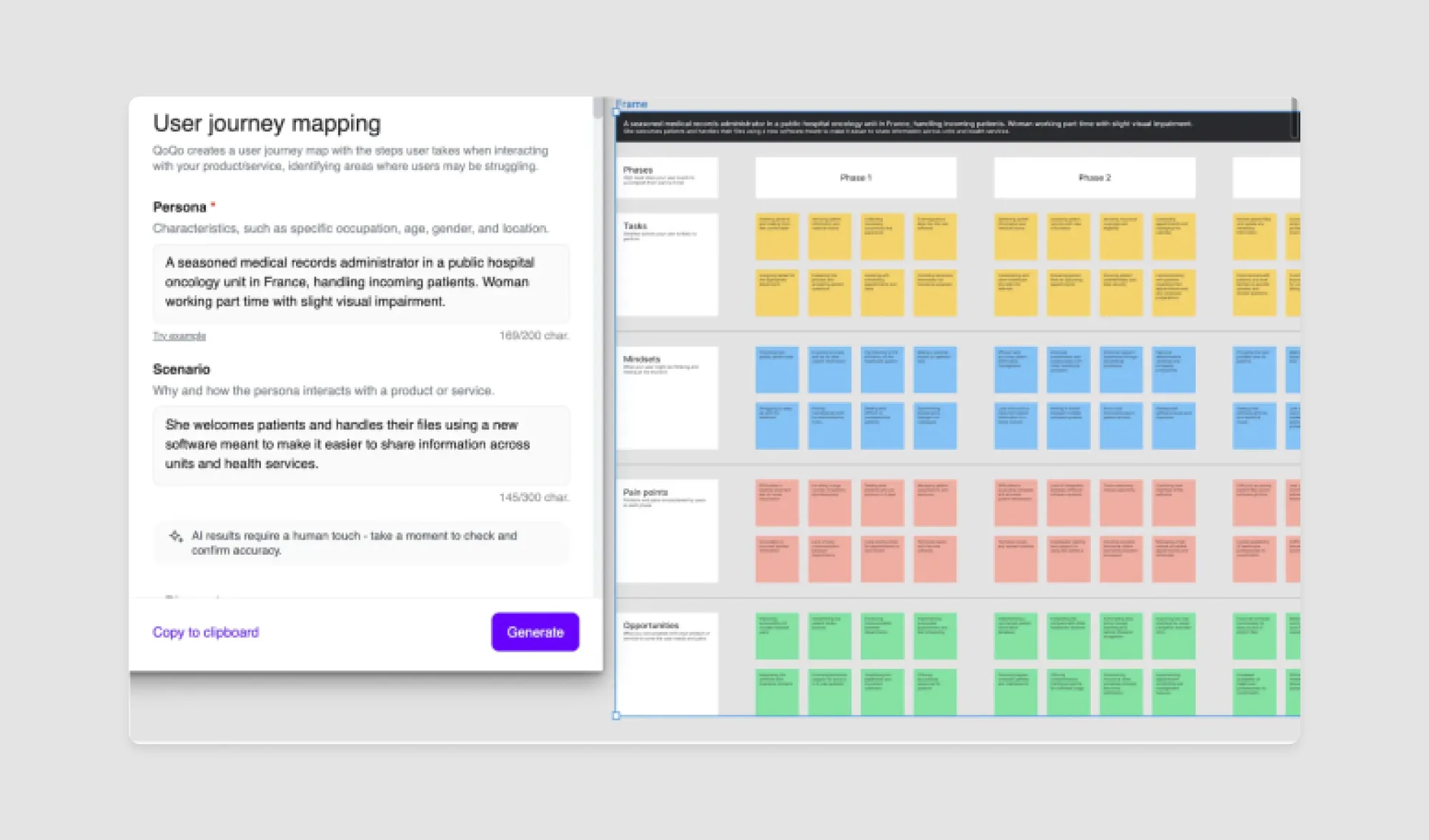 QoQo app for AI UX research
