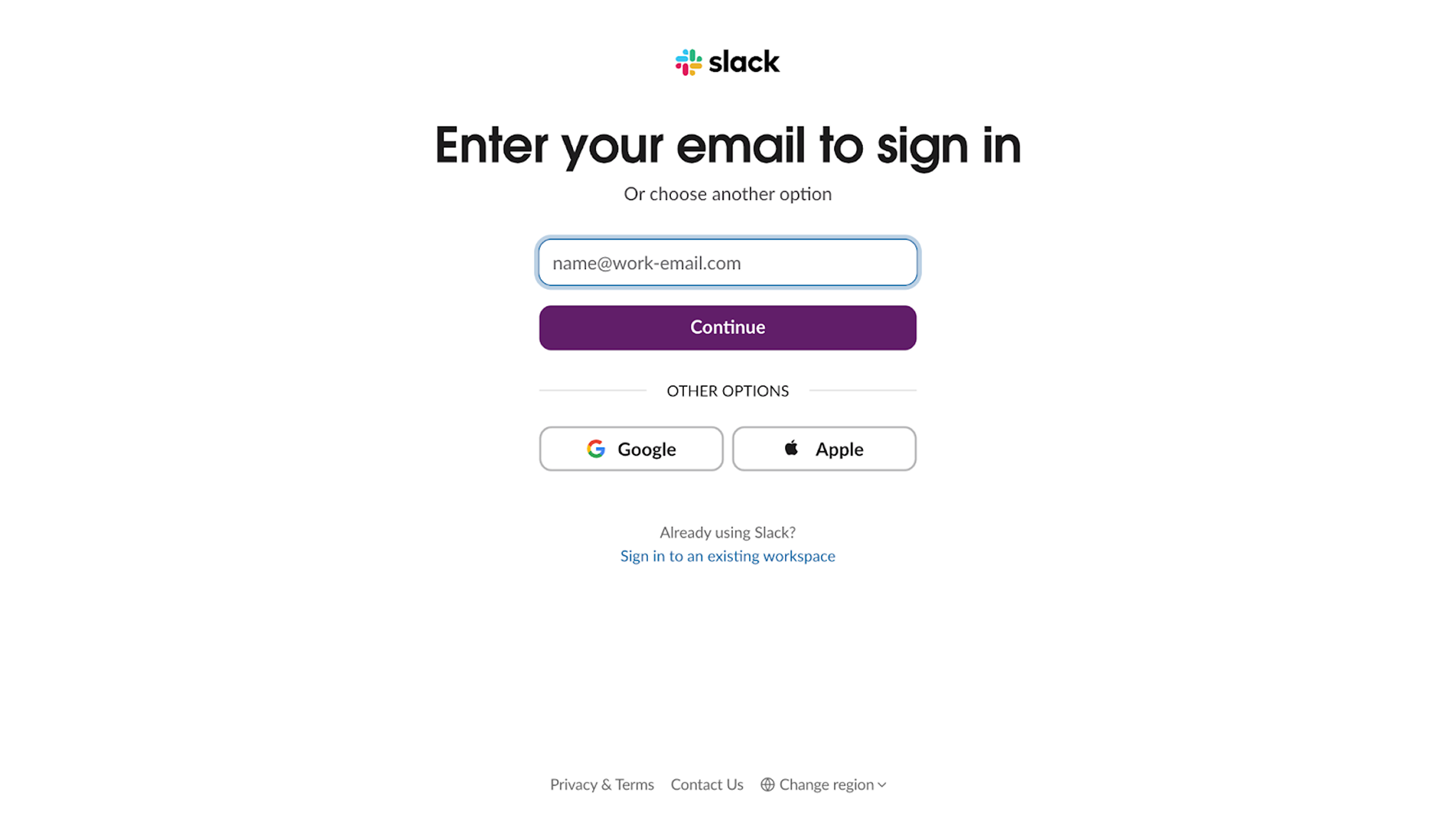 sign-up flow page example