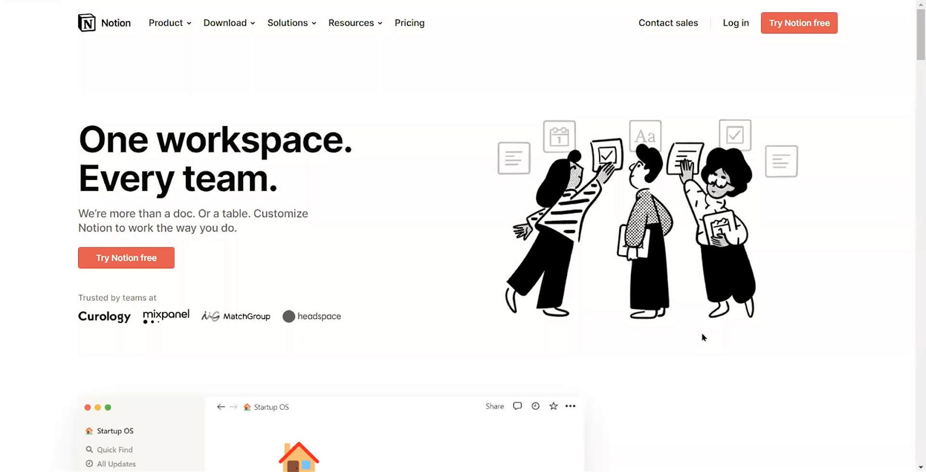 sign-up flow page example