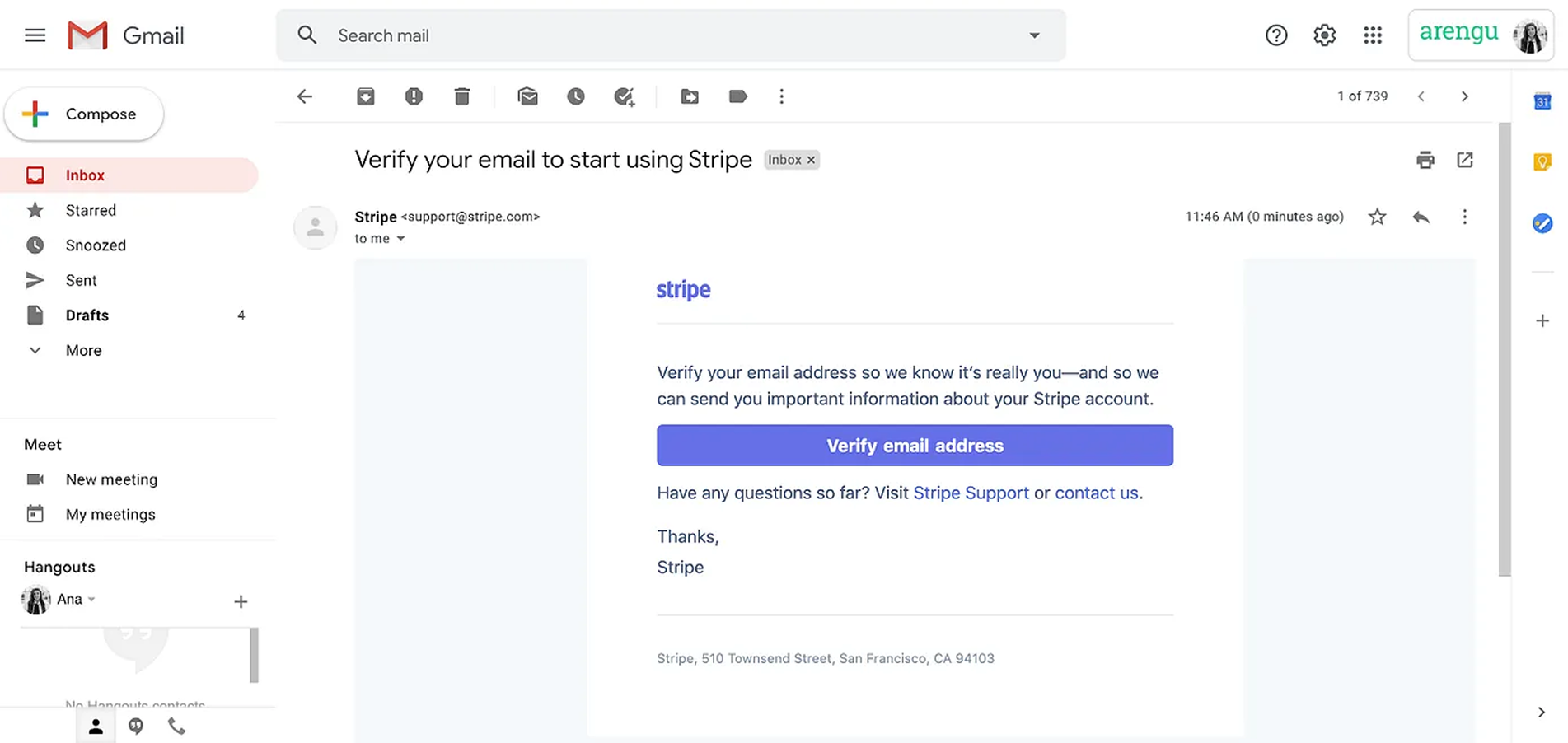 sign-up flow page example